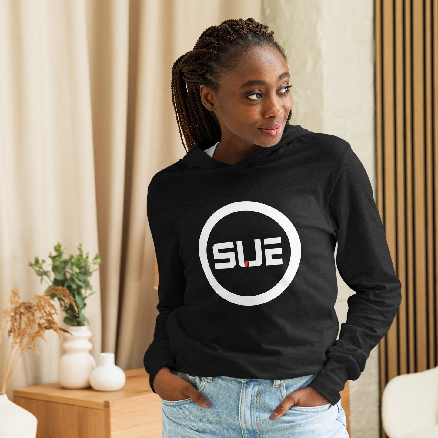 SUE Hooded Long-Sleeve Tee